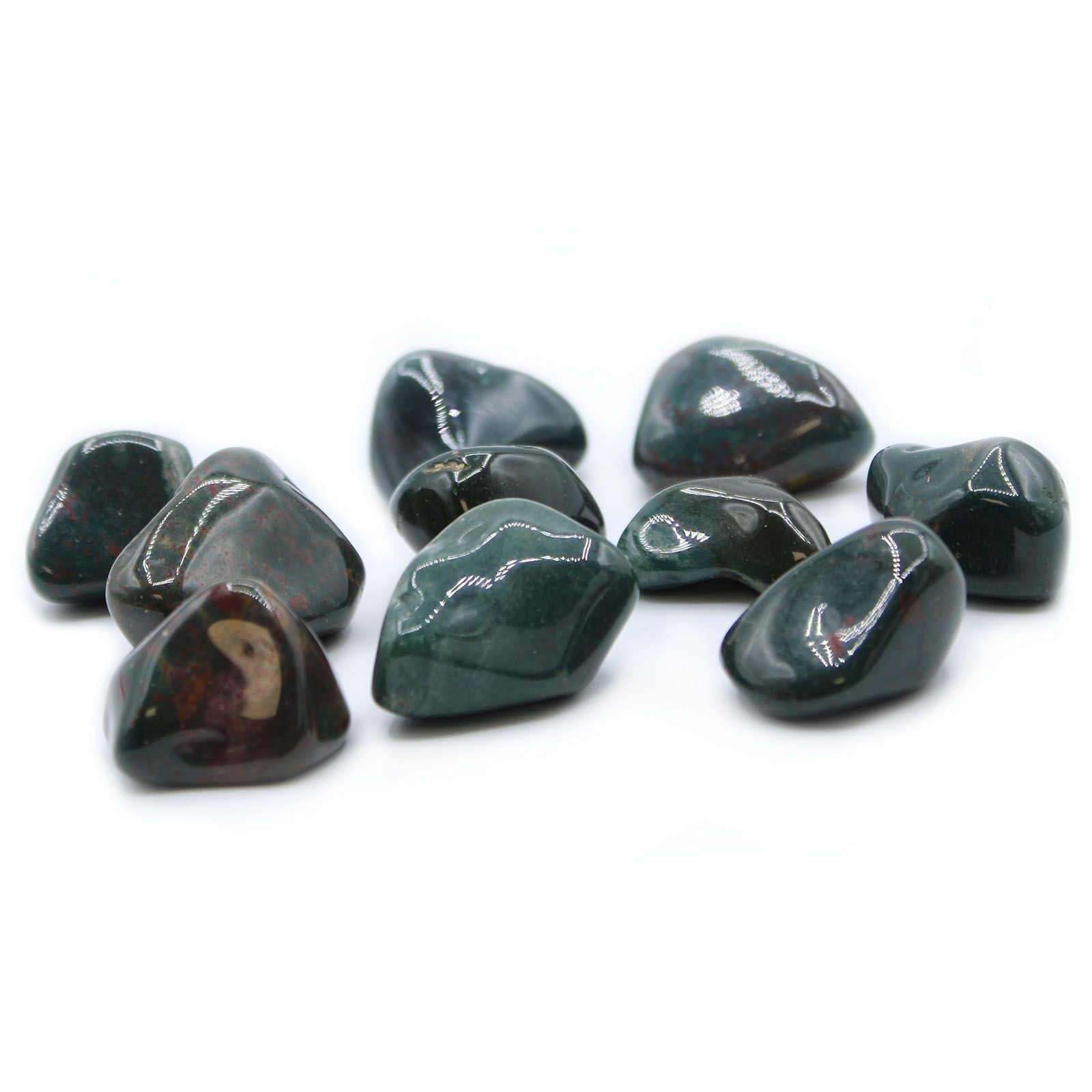 Large Tumble Stones – Bloodstone | Strength, Vitality & Courage