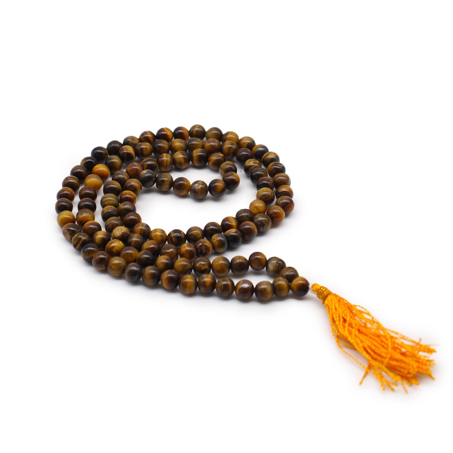 108 Bead Tiger Eye Mala | Strength & Protection | 1