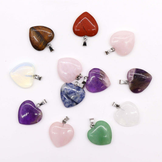 Gemstone Heart Pendants | Assorted | Love in Every Stone | 1