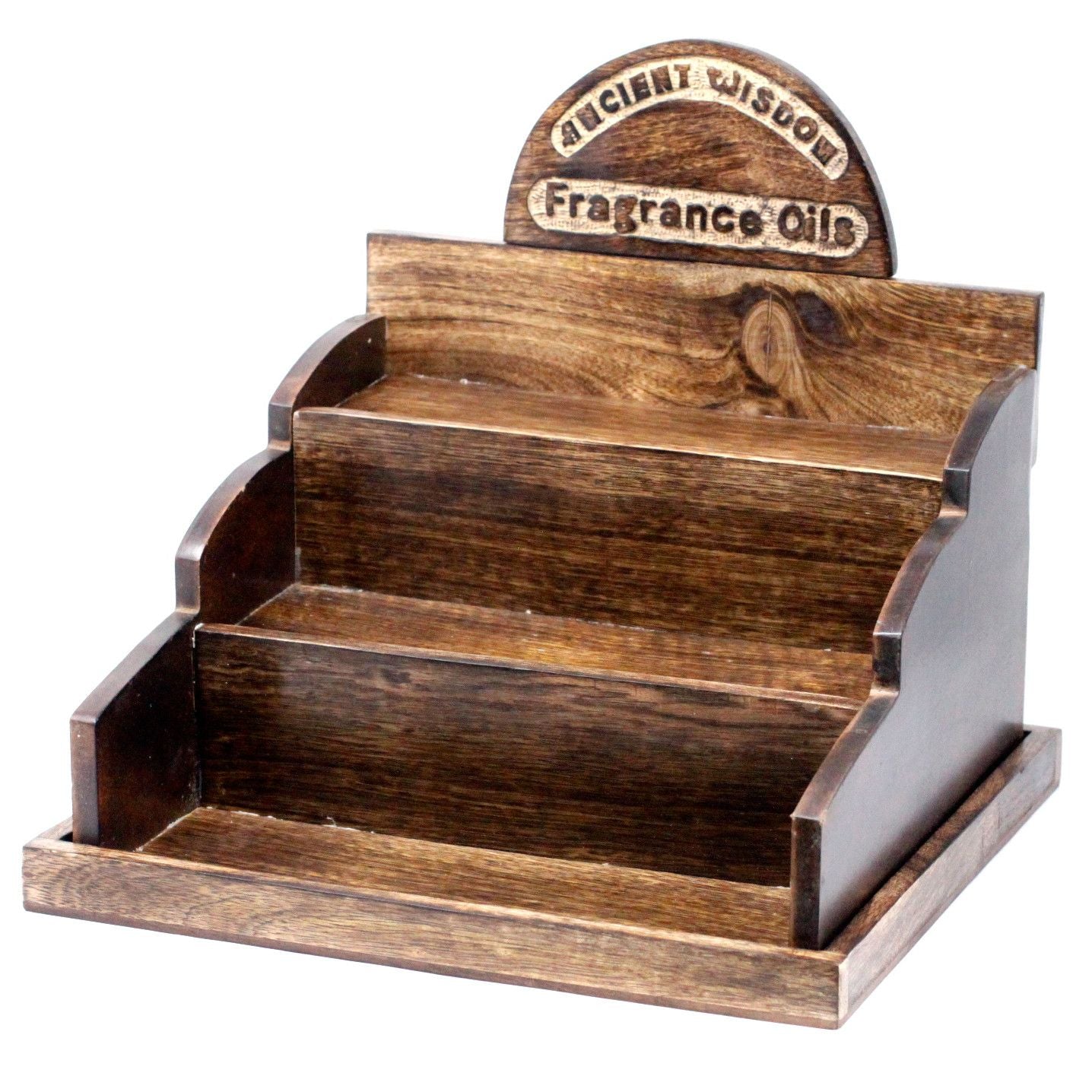 Mango Wood Essential & Fragrance Oil Stand | Nature, Craft & Contemporary Simplicity | 1