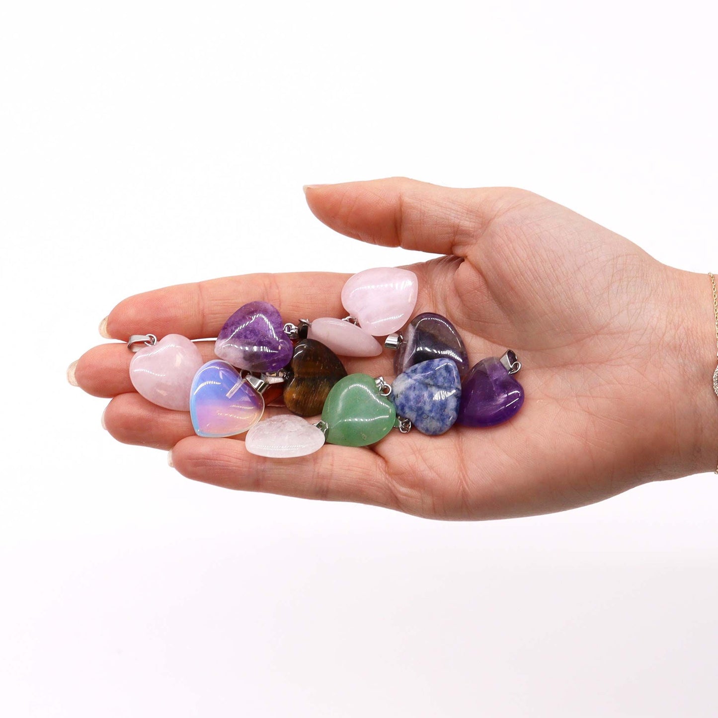 Gemstone Heart Pendants | Assorted | Love in Every Stone | 2