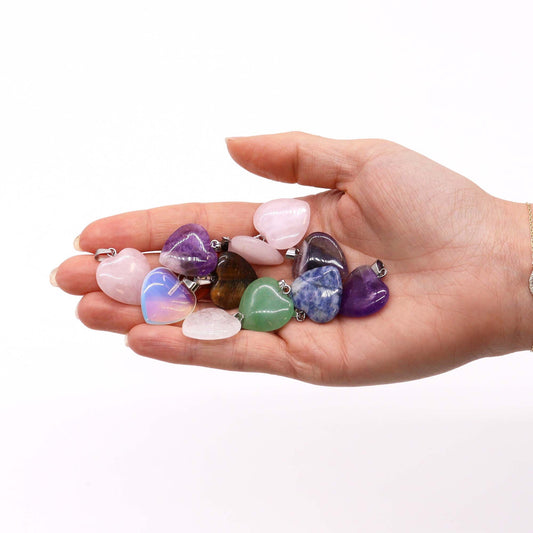 Gemstone Heart Pendants | Assorted | Love in Every Stone | 2