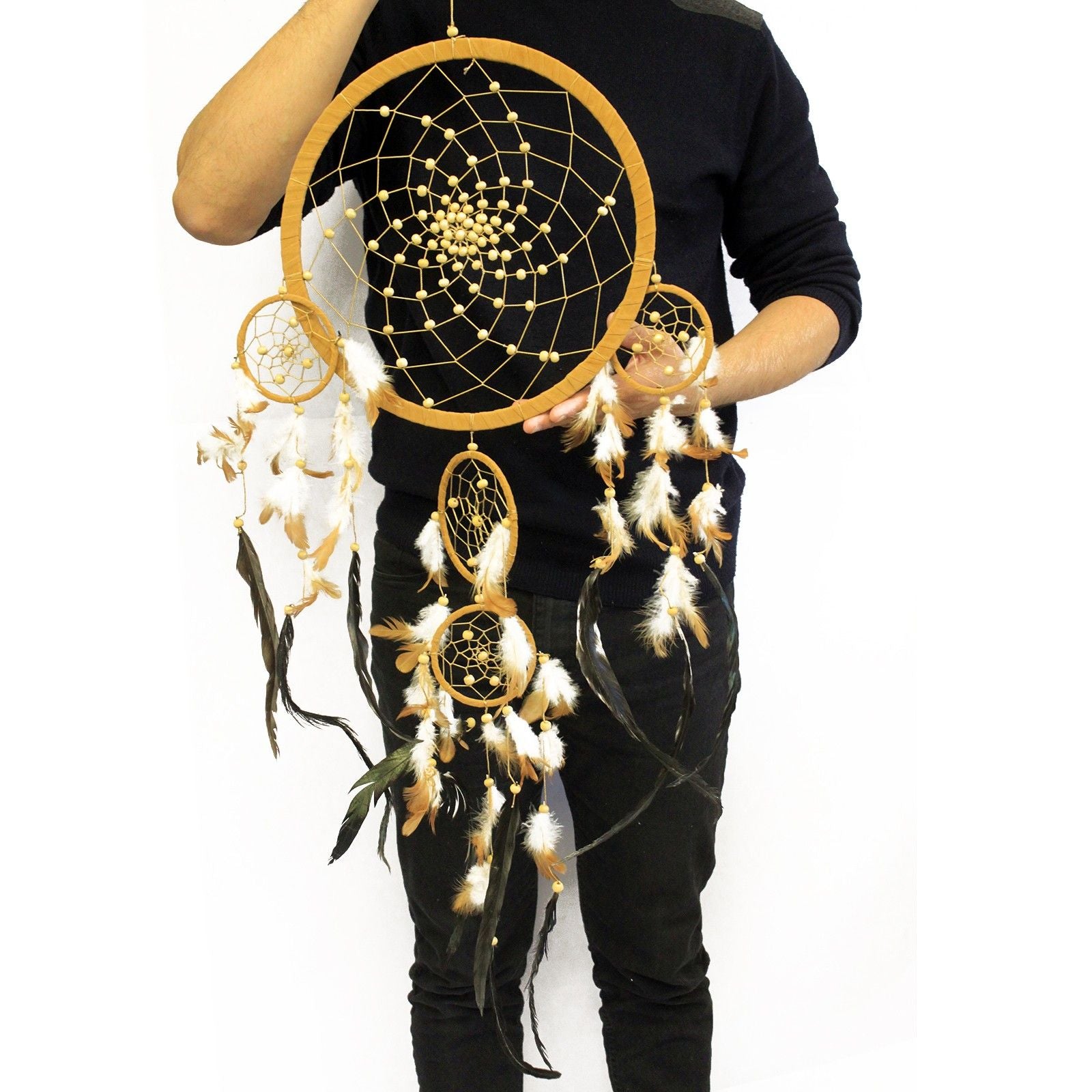 Bali Dream Catcher – XLarge Round | Protection, Balance & Earth-Toned Beauty | 2