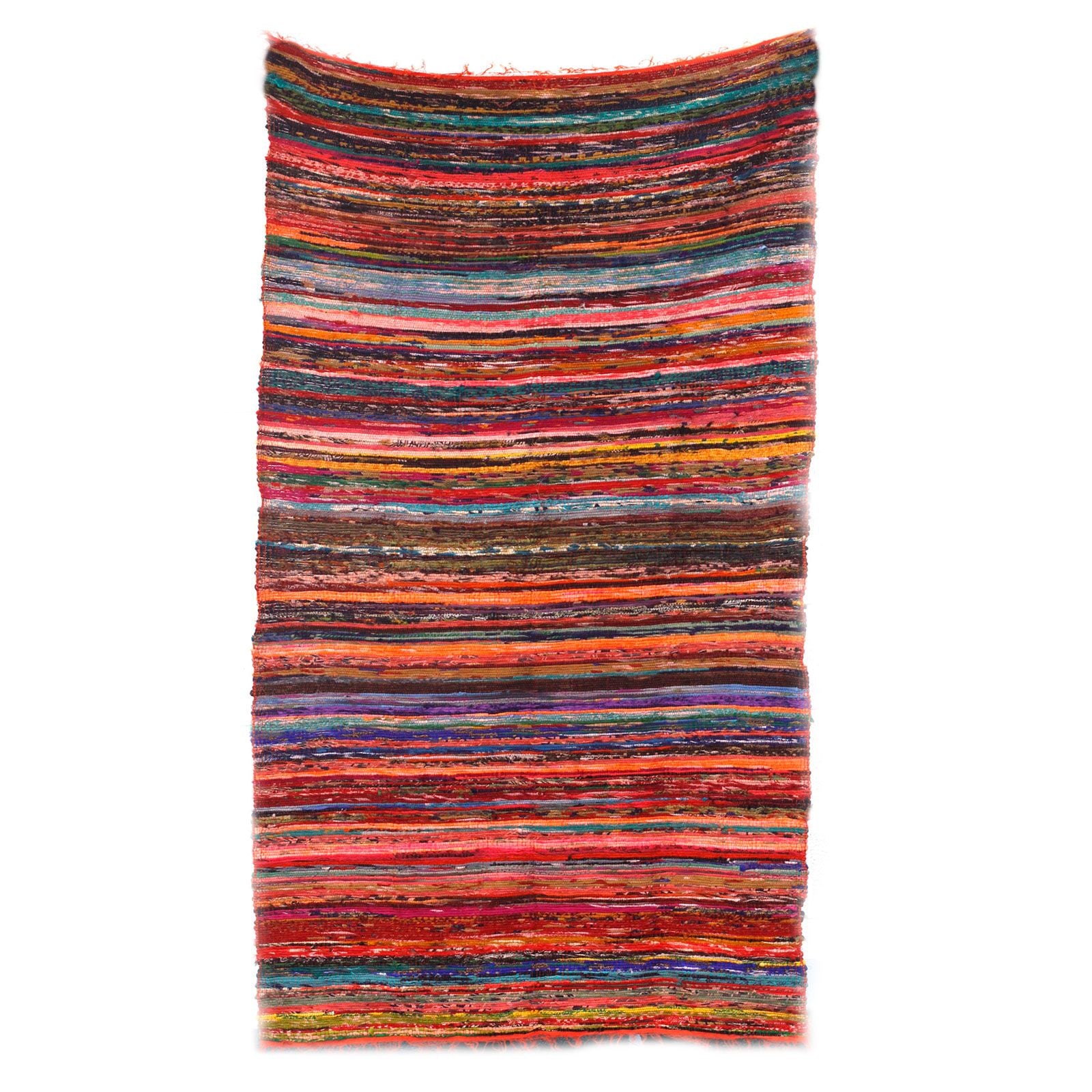 Luxury Handwoven Rag Rug – Orange | 152 × 90 cm | Warmth, Joy & Ethical Craft | 7