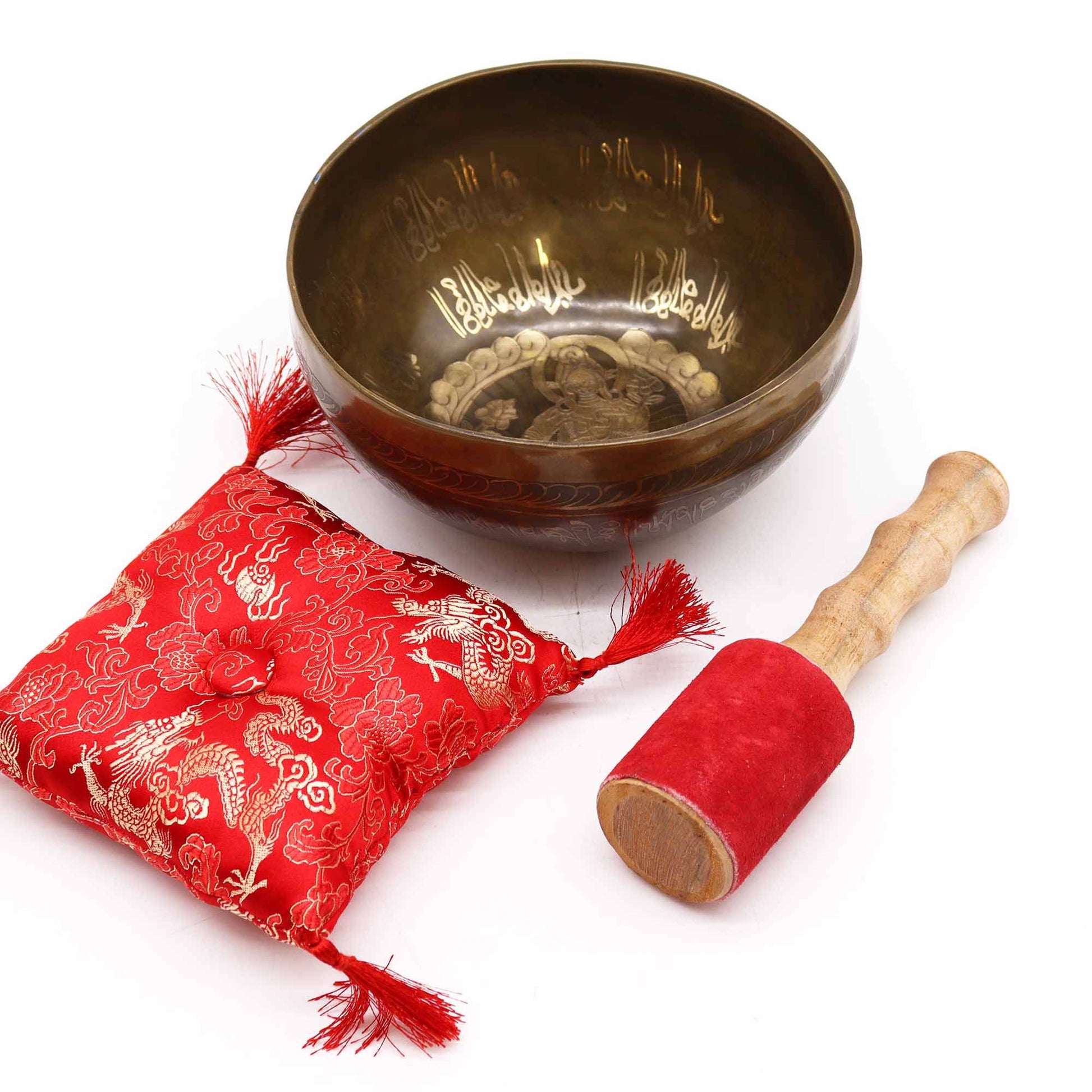Golden Tara Brass Singing Bowl Set from Rise & Sage – Sacred Sound, Inner Calm & Tibetan