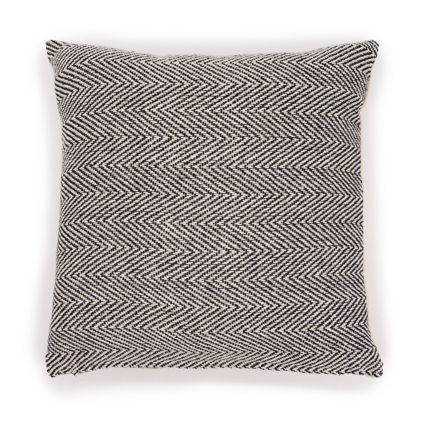 Classic Cushion Cover – Herringbone Fine Grey (40 × 40 cm) | Subtle Elegance, Artisan Weave & Timeless Comfort | 1