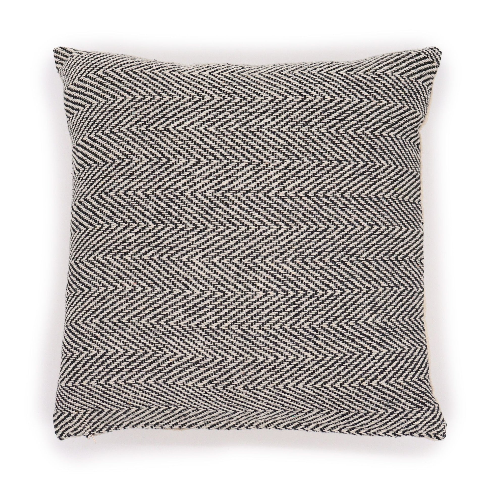Classic Cushion Cover – Herringbone Fine Grey (40 × 40 cm) | Subtle Elegance, Artisan Weave & Timeless Comfort | 1