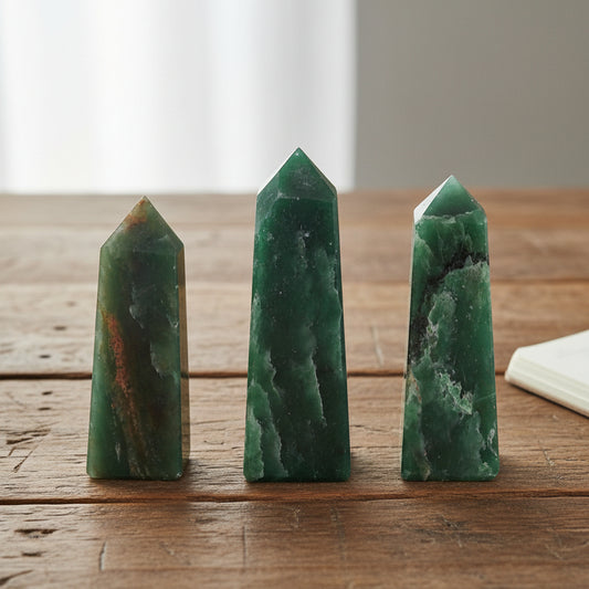 Indian Jade Obelisk | Stone of Harmony & Prosperity