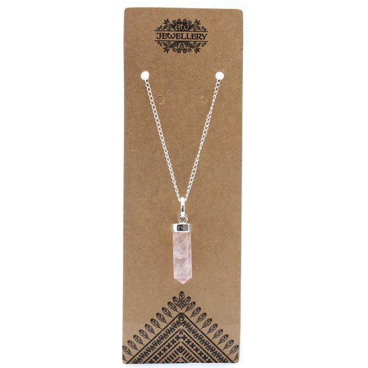 Gemstone Classic Point Pendant | Rose Quartz | Love & Harmony | 2