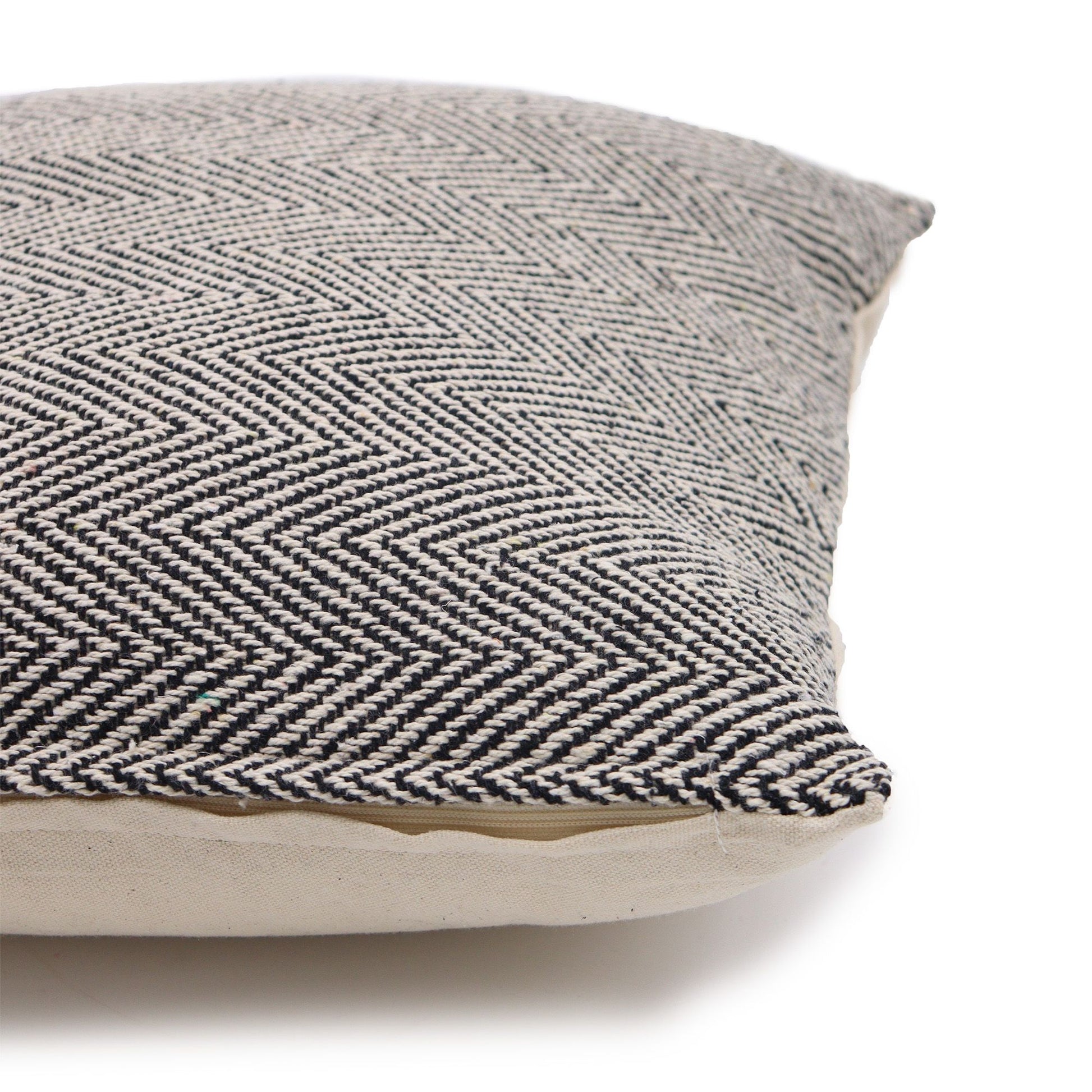 Classic Cushion Cover – Herringbone Fine Grey (40 × 40 cm) | Subtle Elegance, Artisan Weave & Timeless Comfort | 2