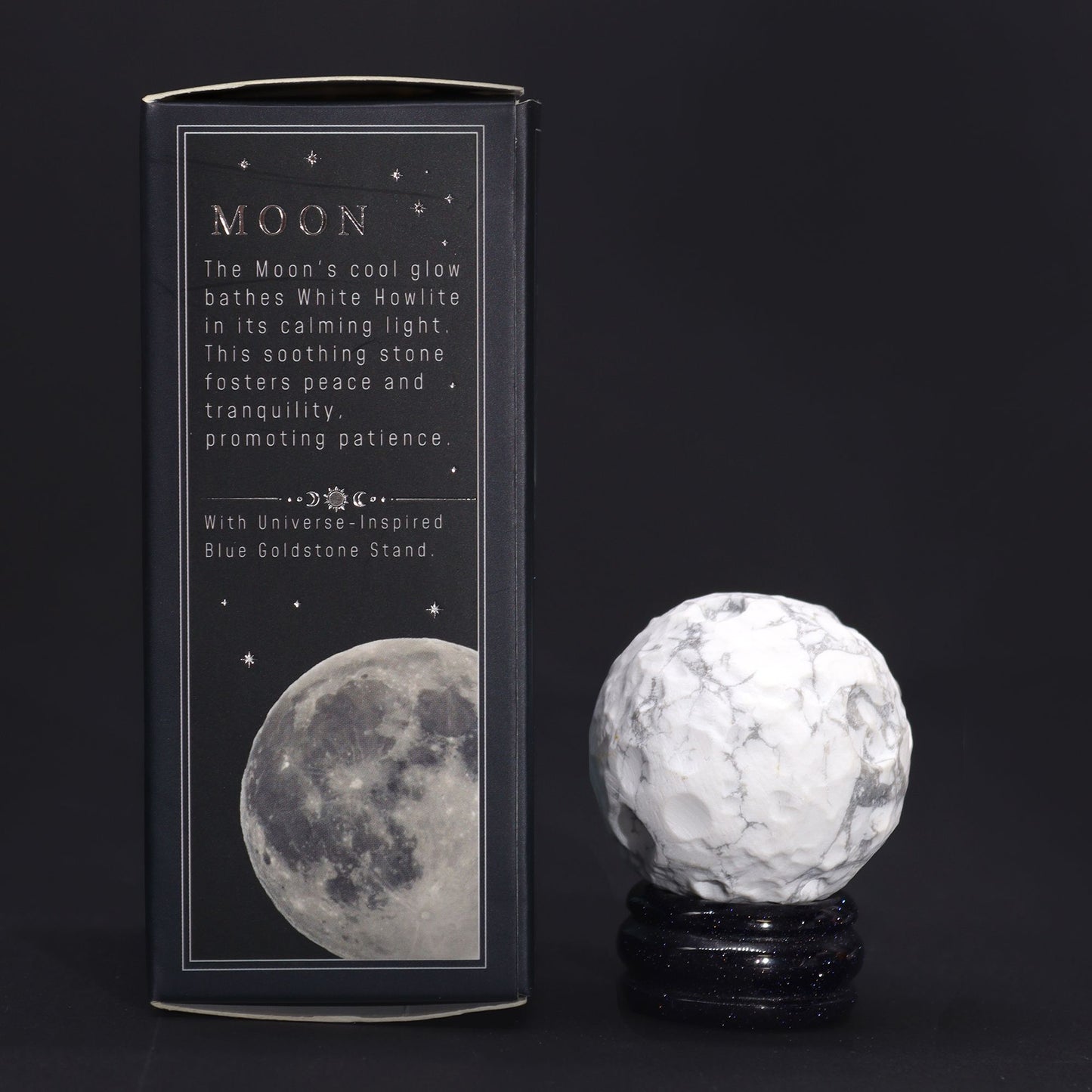 White Howlite Moon Planet | Peace, Reflection & Tranquillity | 1