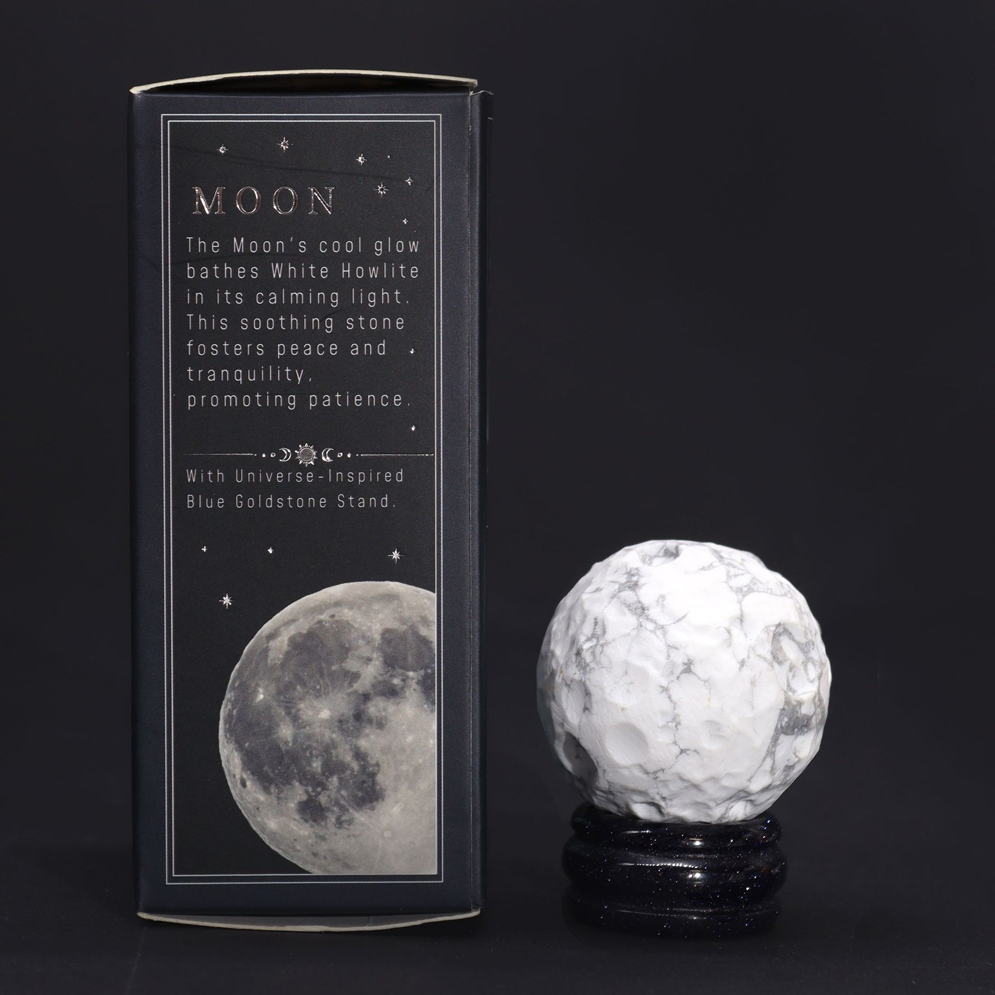 White Howlite Moon Planet | Peace, Reflection & Tranquillity | 1