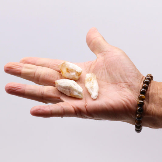 Raw Crystals | Citrine Rough Points | Abundance & Joy | 2
