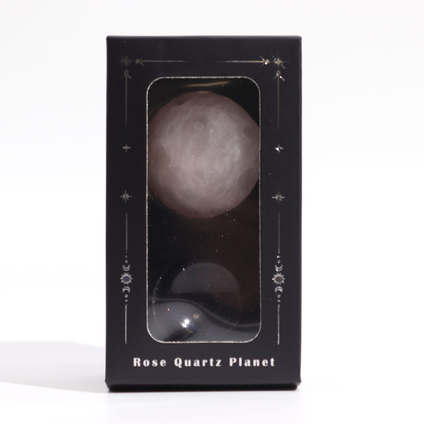 Rose Quartz Planet on Solar Goldstone Stand | Love & Abundance (Venus) | 3