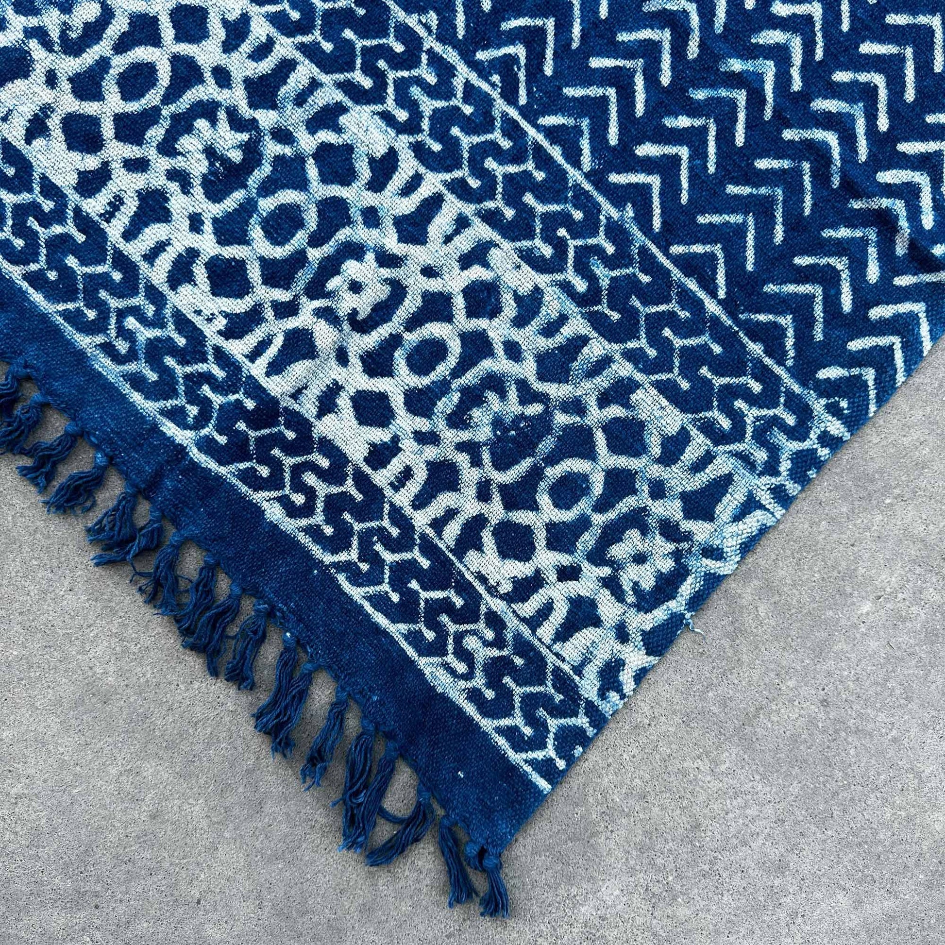 Handmade Indigo Throw – Seedha Arrows | Heritage, Craft & Bold Beauty | 2