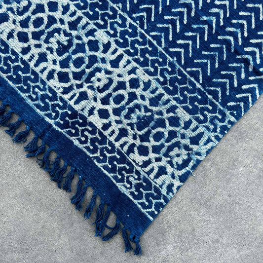 Handmade Indigo Throw – Seedha Arrows | Heritage, Craft & Bold Beauty | 2