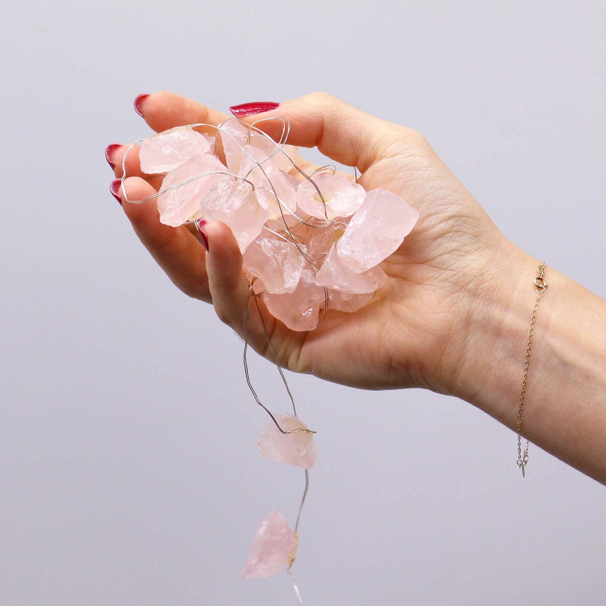 Gemstone Enchantment Lights with Rose Quartz | Love, Calm & Harmony | 2