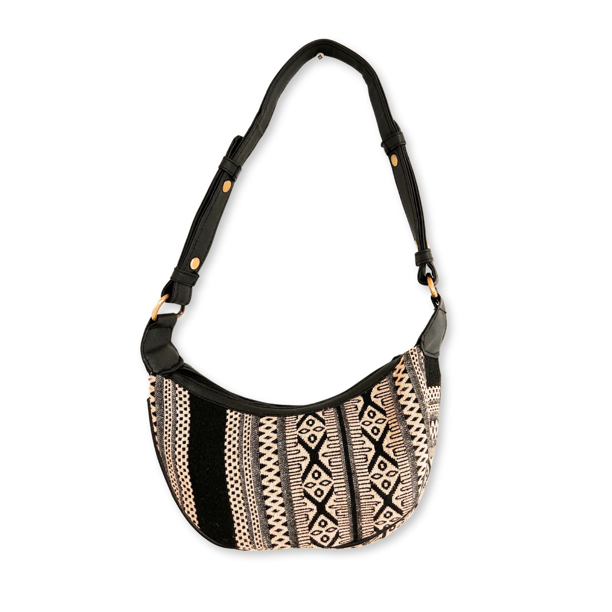Jacquard Hobo Bag | Grey Metro | Threads of Stillness | 3