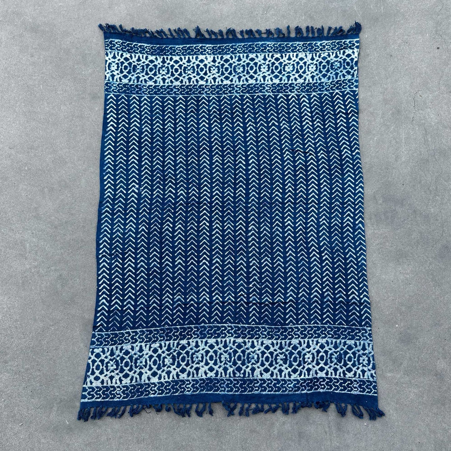 Handmade Indigo Throw – Seedha Arrows | Heritage, Craft & Bold Beauty | 3