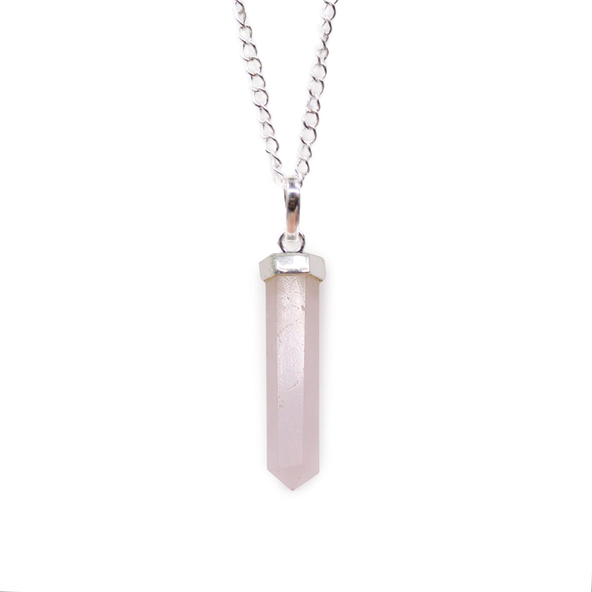 Gemstone Classic Point Pendant | Rose Quartz | Love & Harmony | 1