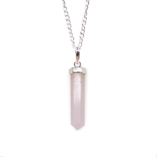 Gemstone Classic Point Pendant | Rose Quartz | Love & Harmony | 1