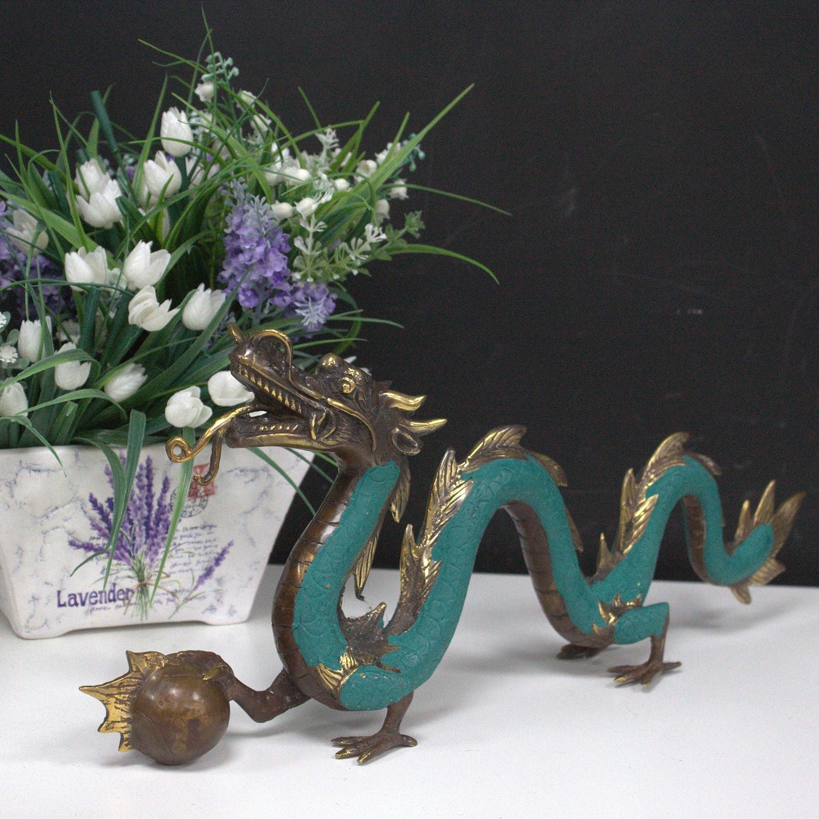 Feng Shui Dragon with Ball | Strength, Prosperity & Sacred Power | 3