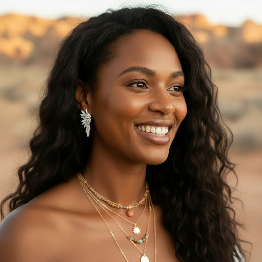 Pearl - Vintage Glass - Angel Wings - Earrings | 3