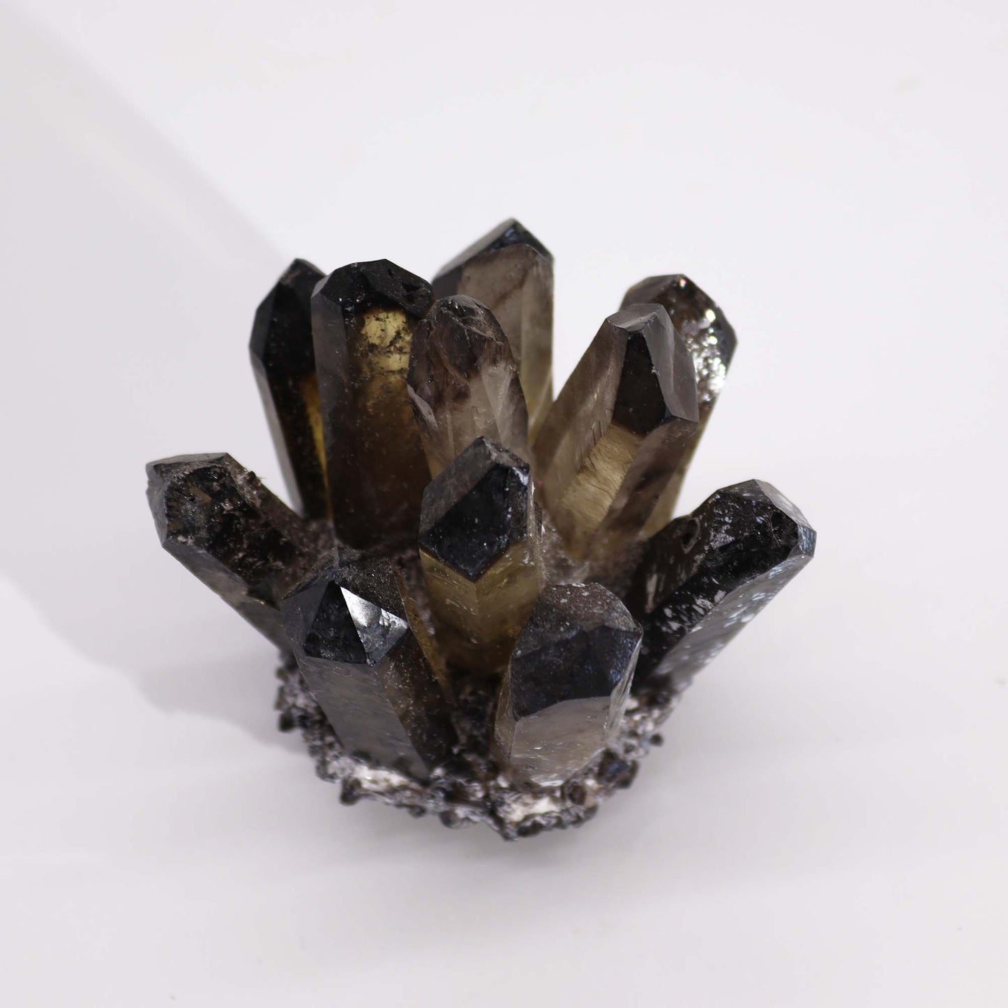 Smoky Ghost Quartz Cluster | Grounding & Protection | 3