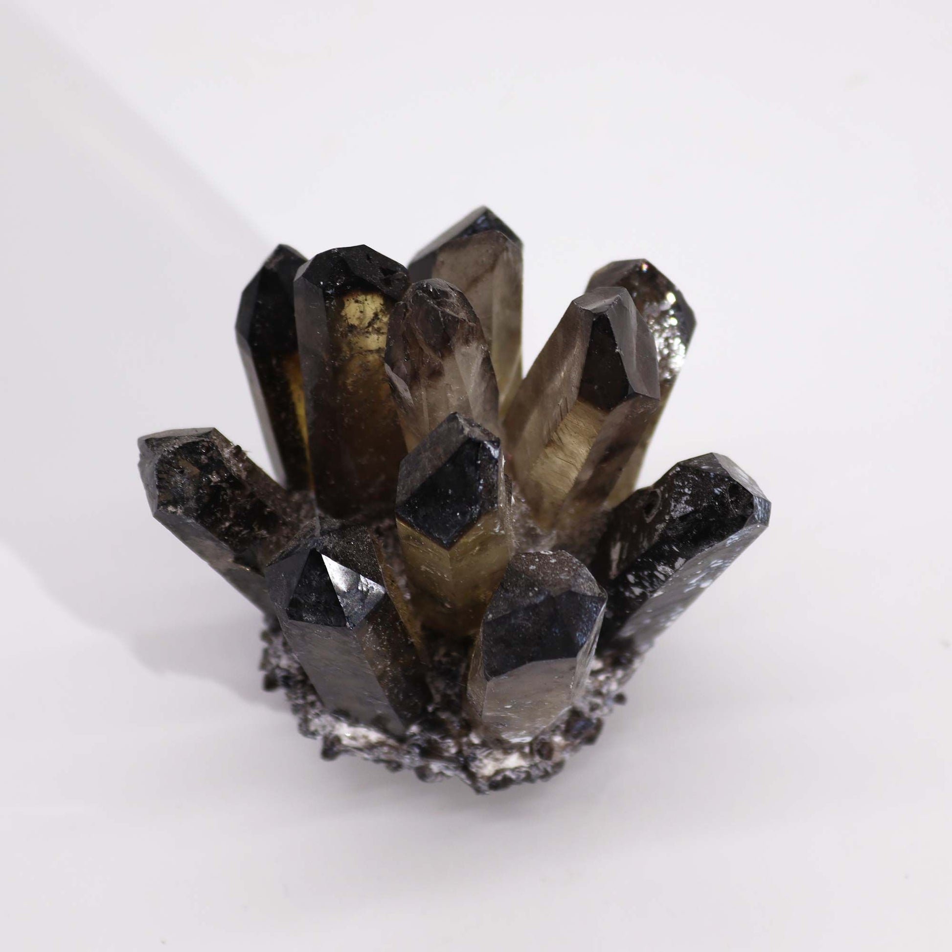 Smoky Ghost Quartz Cluster | Grounding & Protection | 3