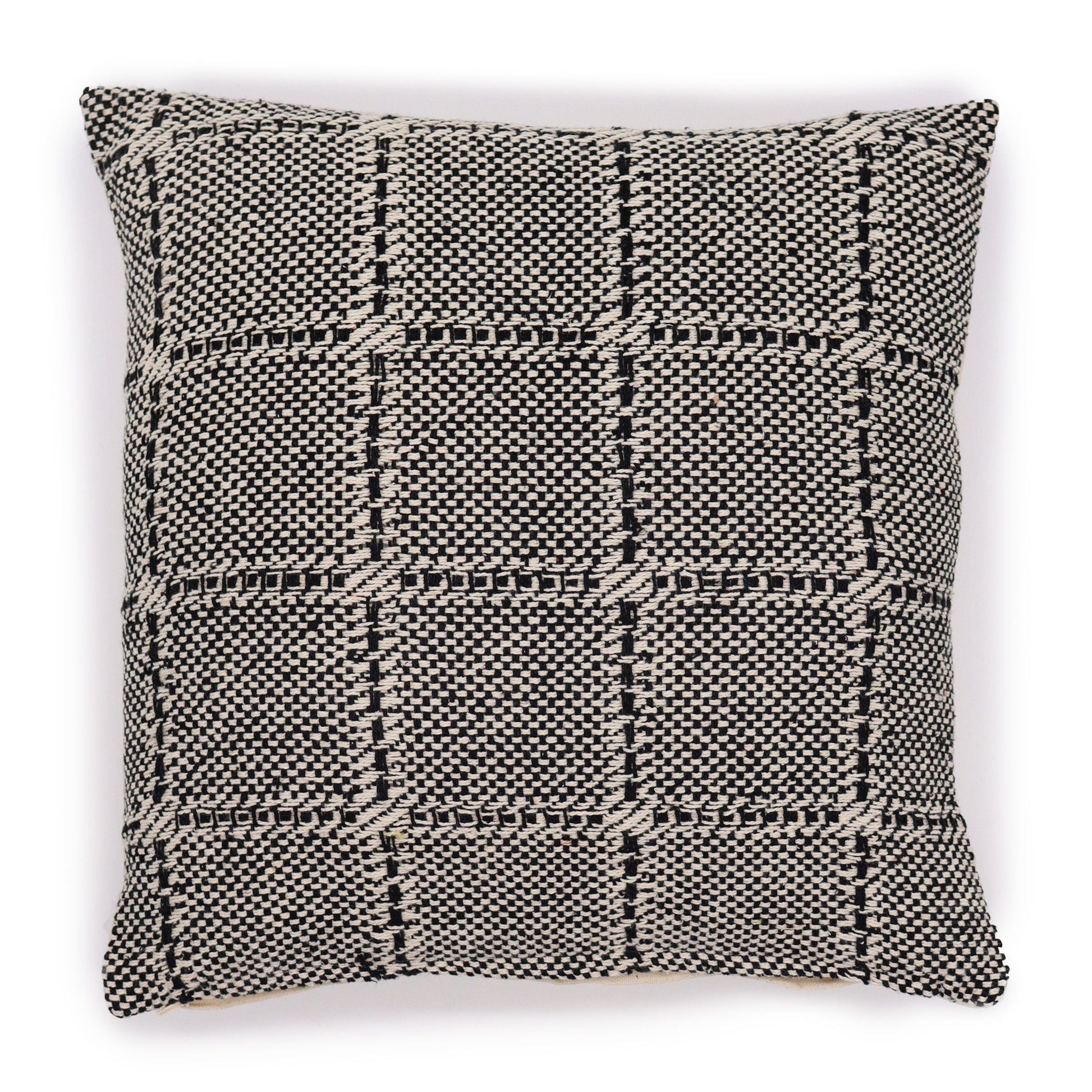 Classic Cushion Cover – Squares Grey (40 × 40 cm) | Calm, Craft & Timeless Geometry | 2