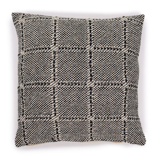 Classic Cushion Cover – Squares Grey (40 × 40 cm) | Calm, Craft & Timeless Geometry | 2