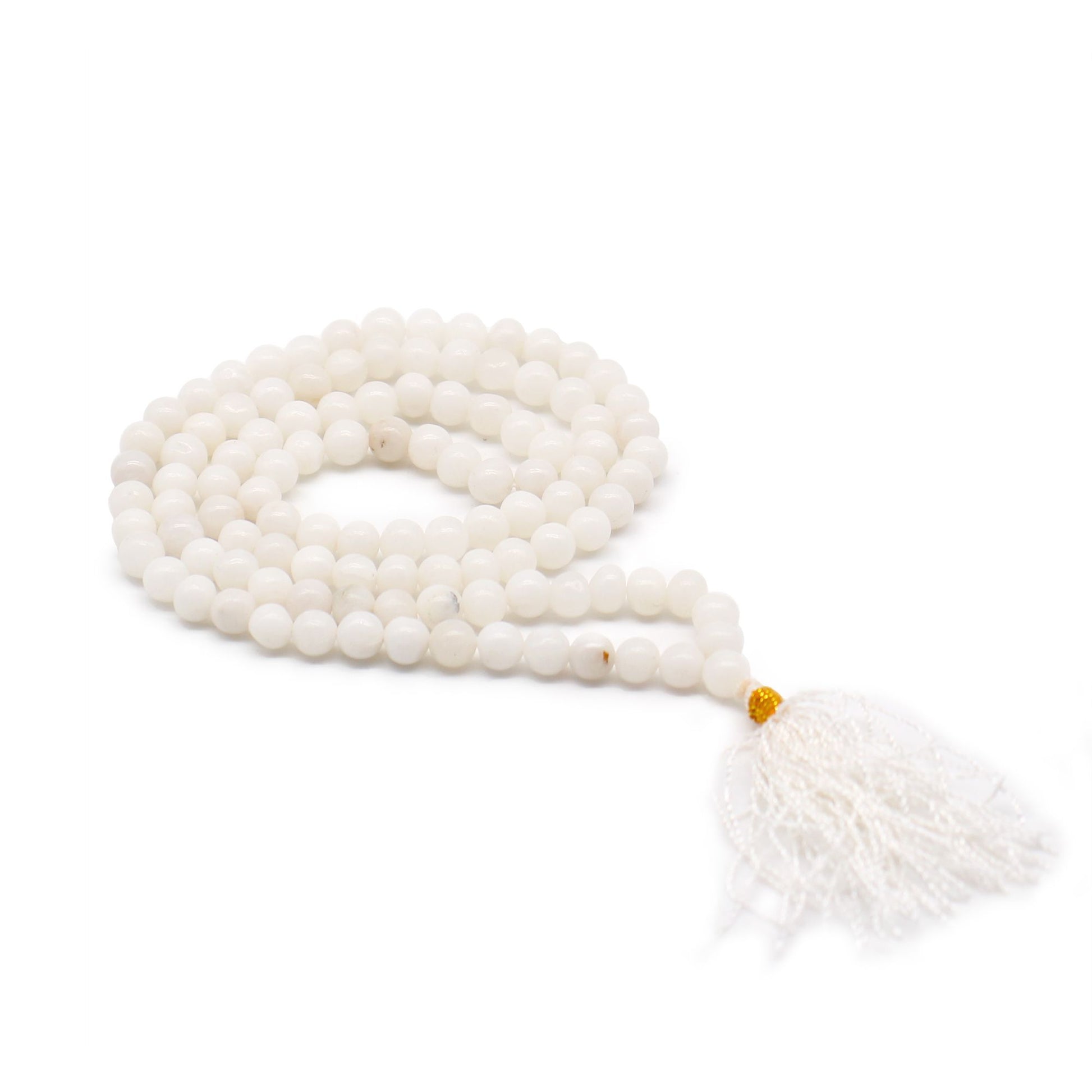 108 Bead White Quartz Mala | Purity & Peace | 2