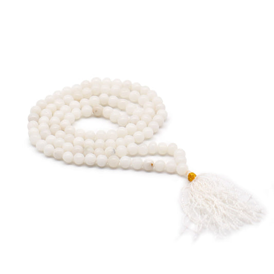 108 Bead White Quartz Mala | Purity & Peace | 2