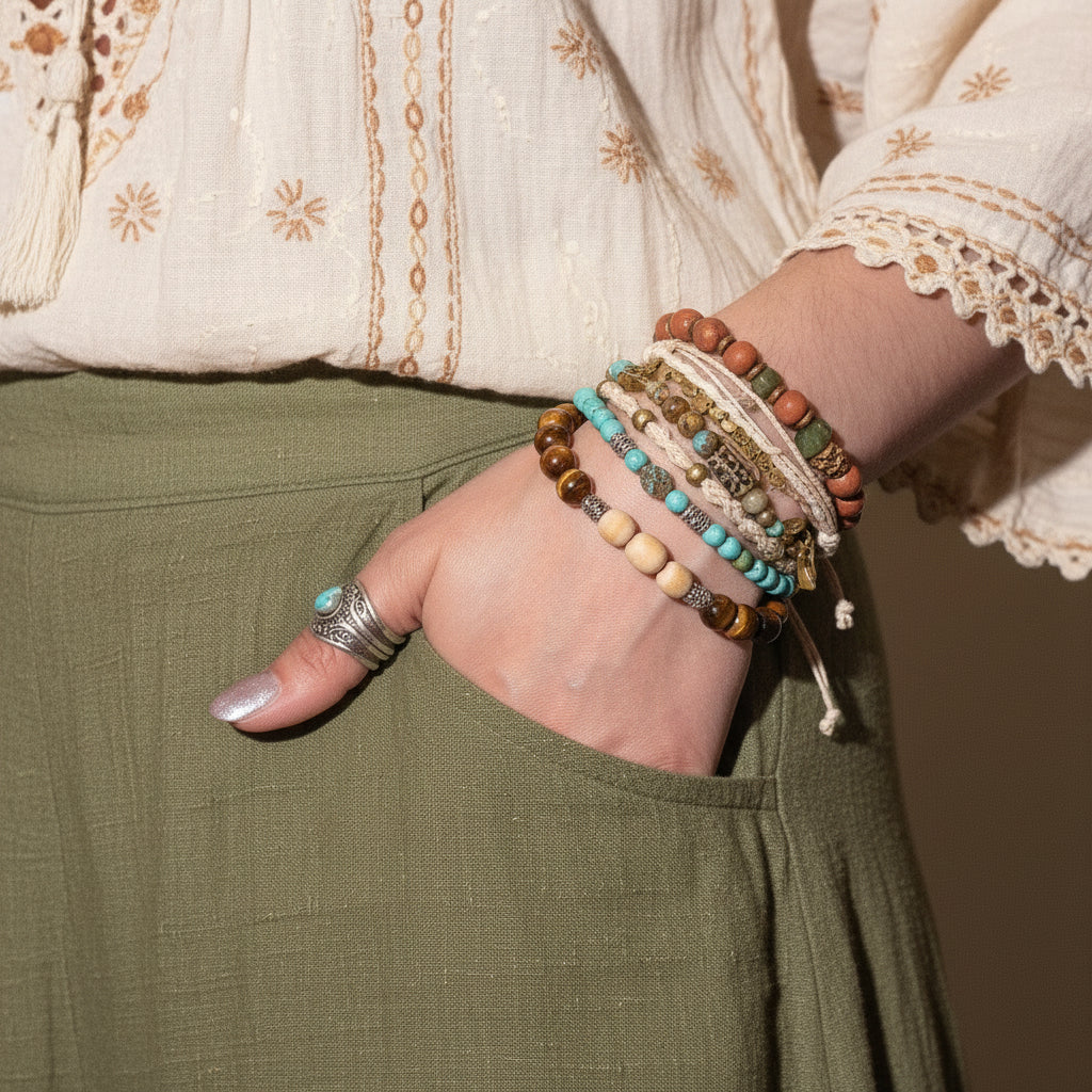 Tri Hita Karana Bangle | Strength, Balance and Sacred Harmony