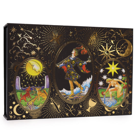Gold Foil Tarot Gift Set from Rise & Sage – Let the Magic Begin, Ritual & Revelation