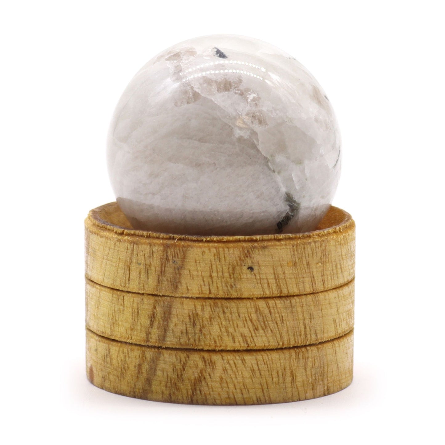 Gemstone Sphere with Indian Moonstone | Intuition, Balance & New Beginnings