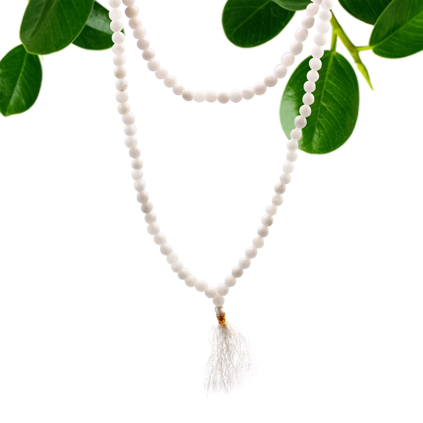 108 Bead White Quartz Mala | Purity & Peace | 1
