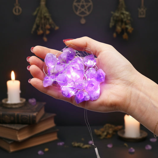 Gemstone Enchantment Lights Amethyst from Rise & Sage – Calm & Serenity