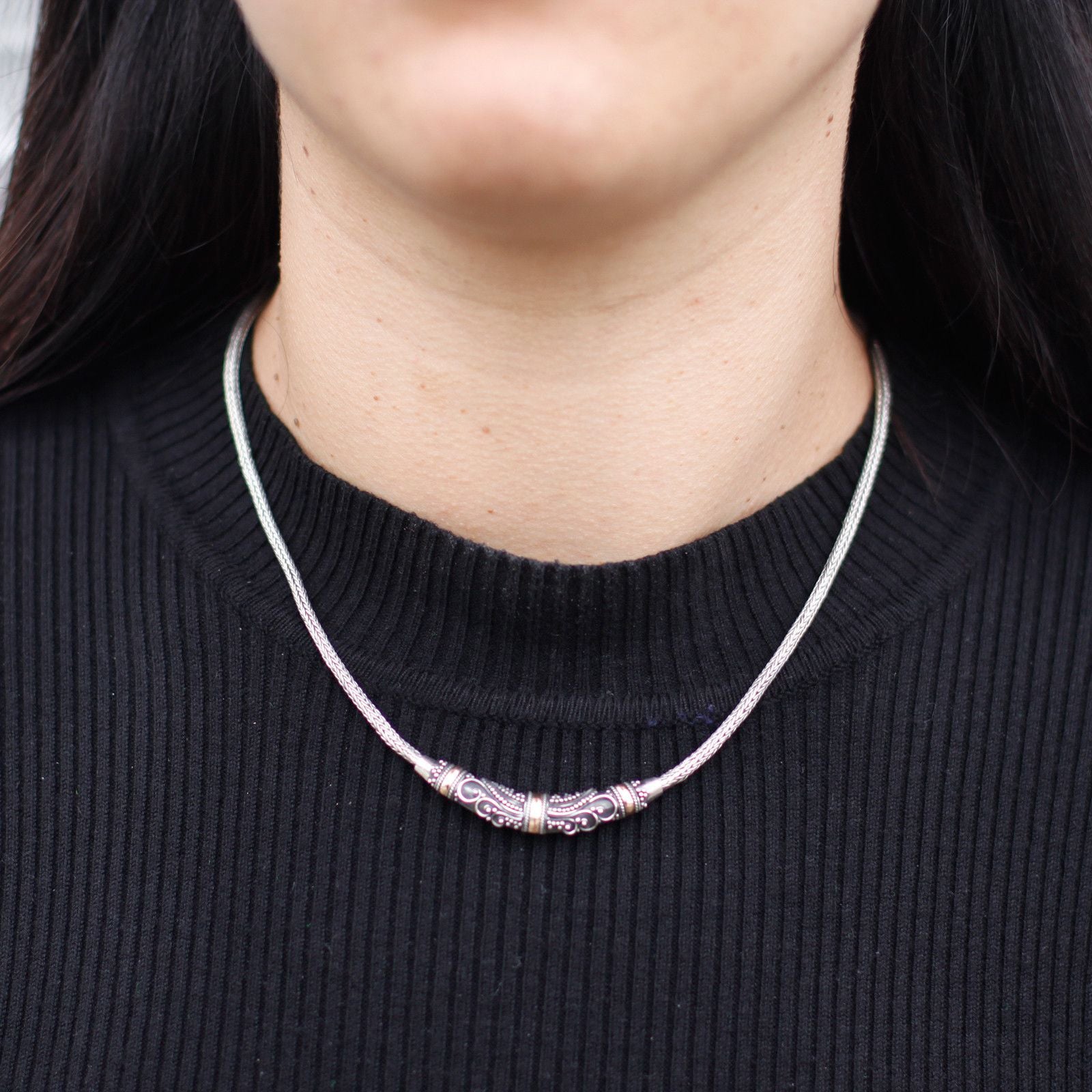 Silver & Gold Necklace | Tribal | Strength & Soul | 2