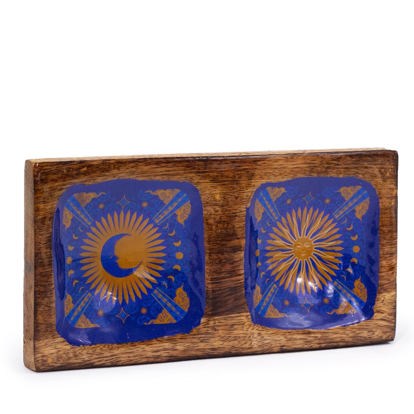 Hop Hare Enamelled Double Trinket Tray – Sun & Moon | Balance, Beauty & Celestial Harmony | 2