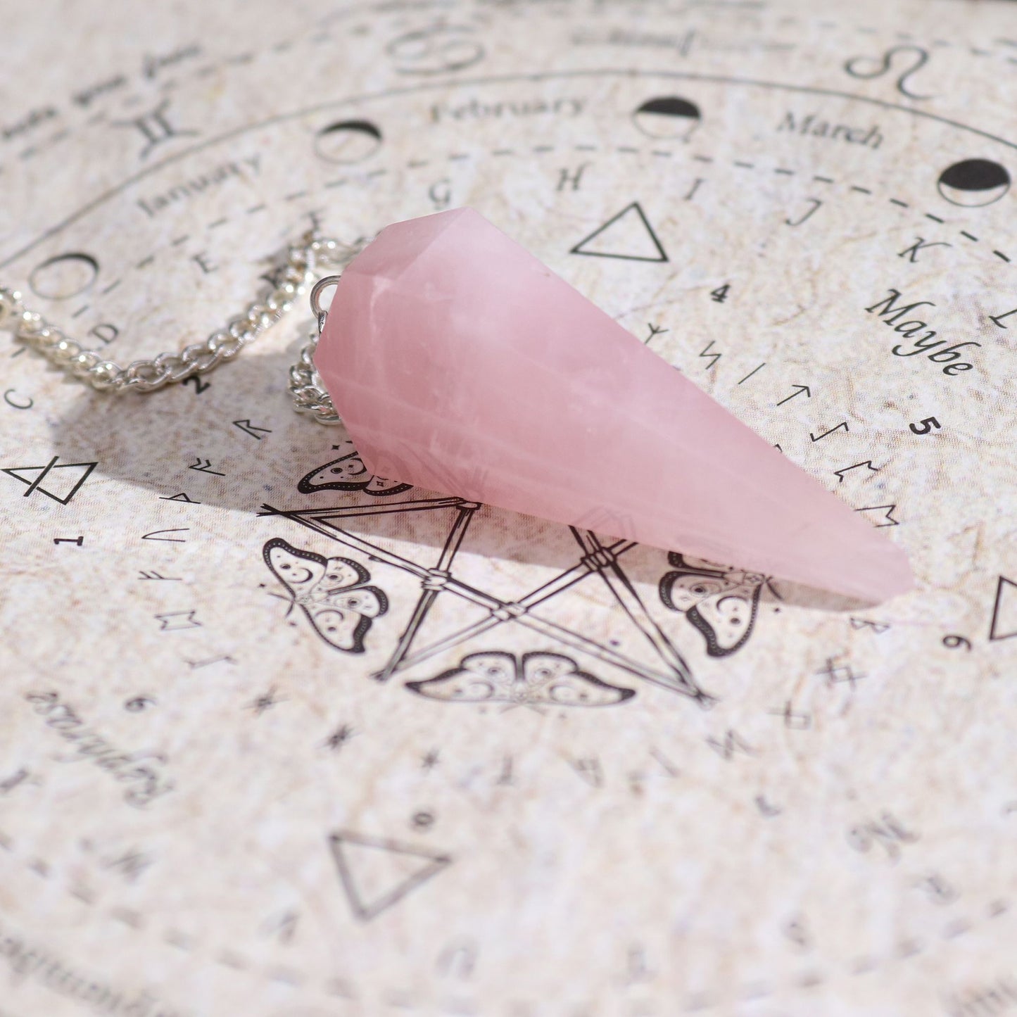 Love Spell Incense with Rose Quartz Pendulum from Rise & Sage – Heart Energy, Intuition & Gentle Ritual