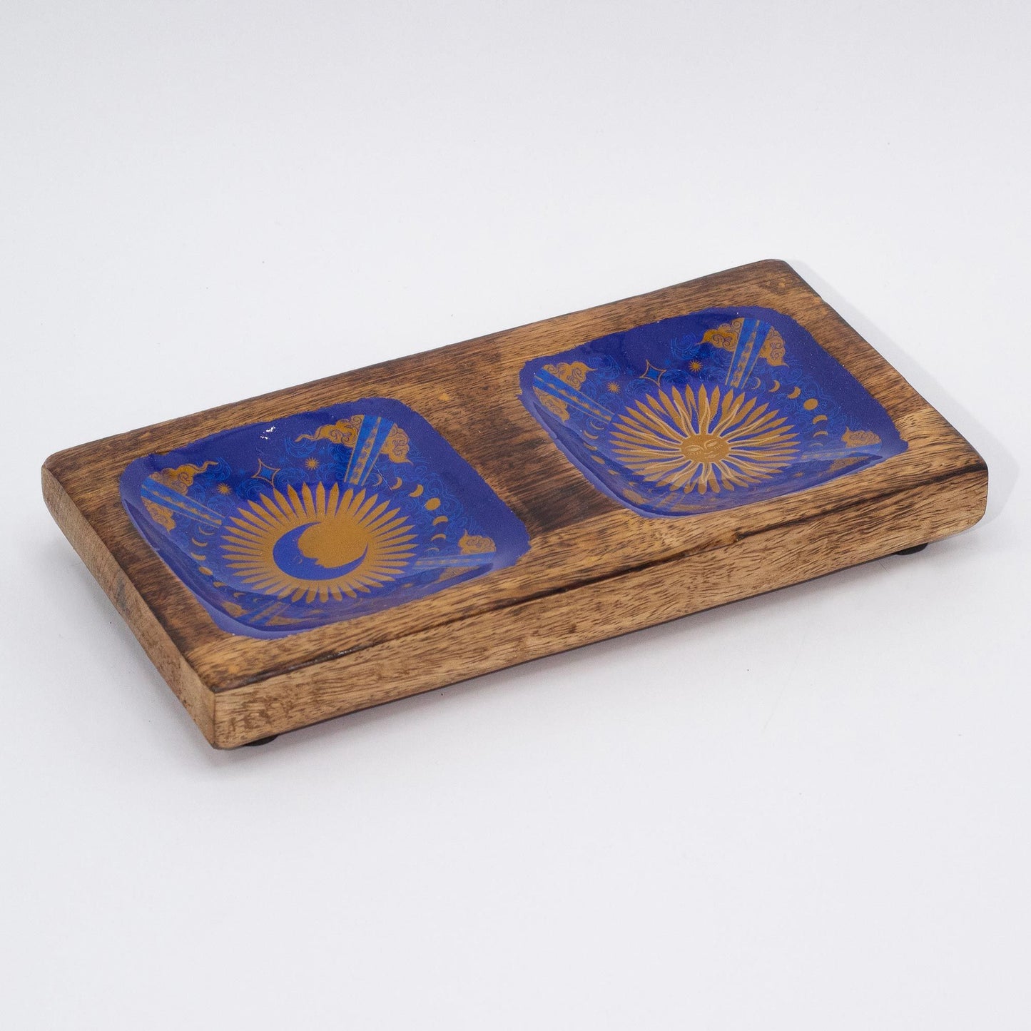 Hop Hare Enamelled Double Trinket Tray – Sun & Moon | Balance, Beauty & Celestial Harmony | 1