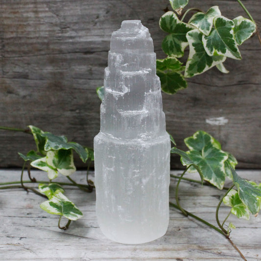 Natural Selenite Tower | Clarity, Cleansing & Lunar Light | 1