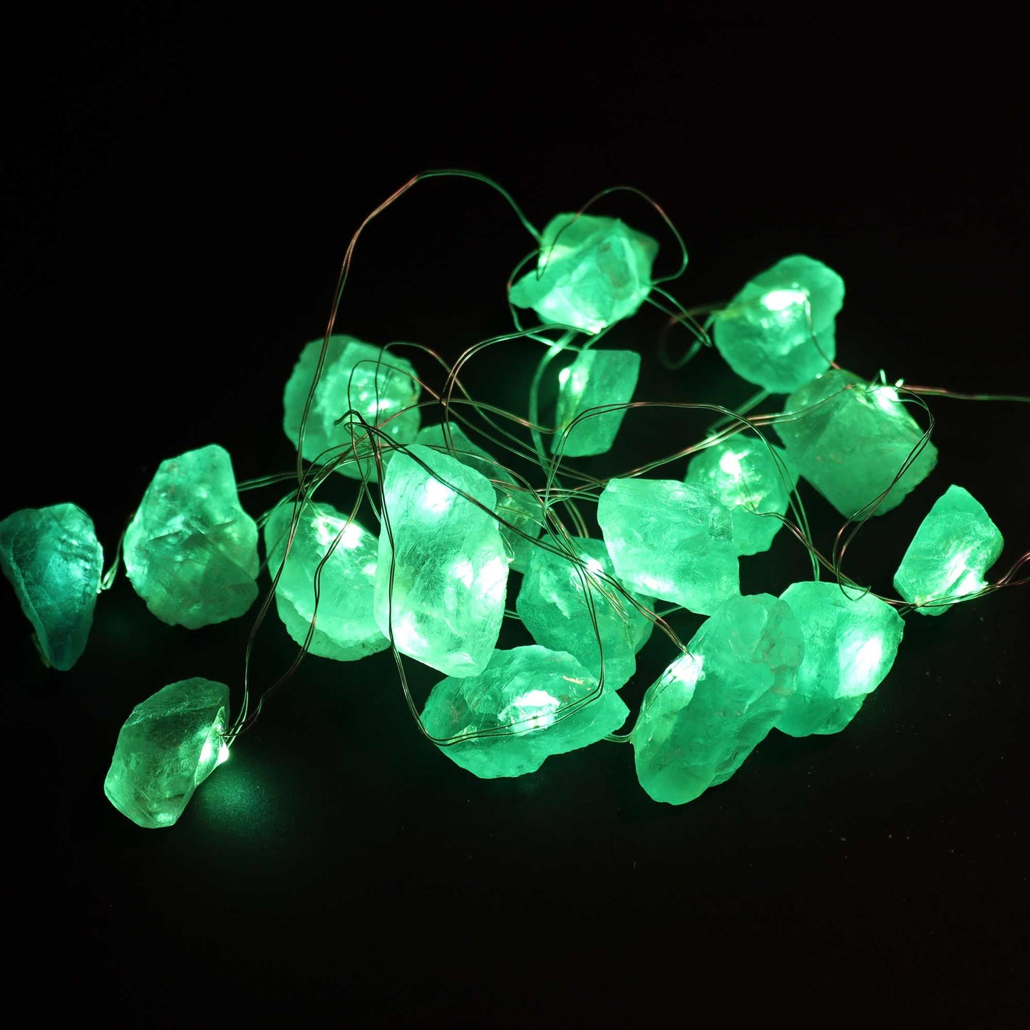 Gemstone Enchantment Lights with Jade | Harmony, Prosperity & Renewal | 2
