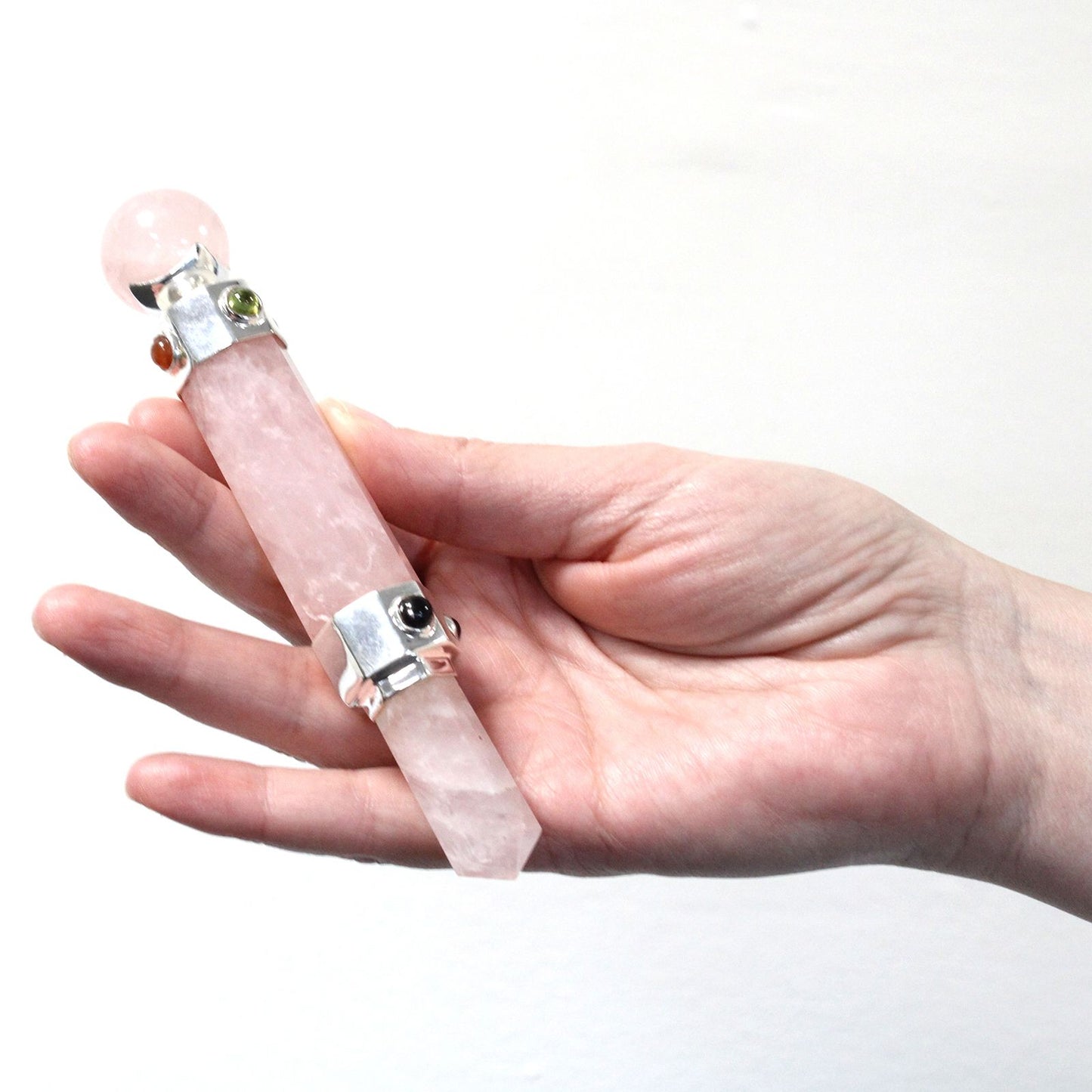 Hexagonal Crystal Healing Wand | Rock Quartz | Clarity & Energy Amplification | 3