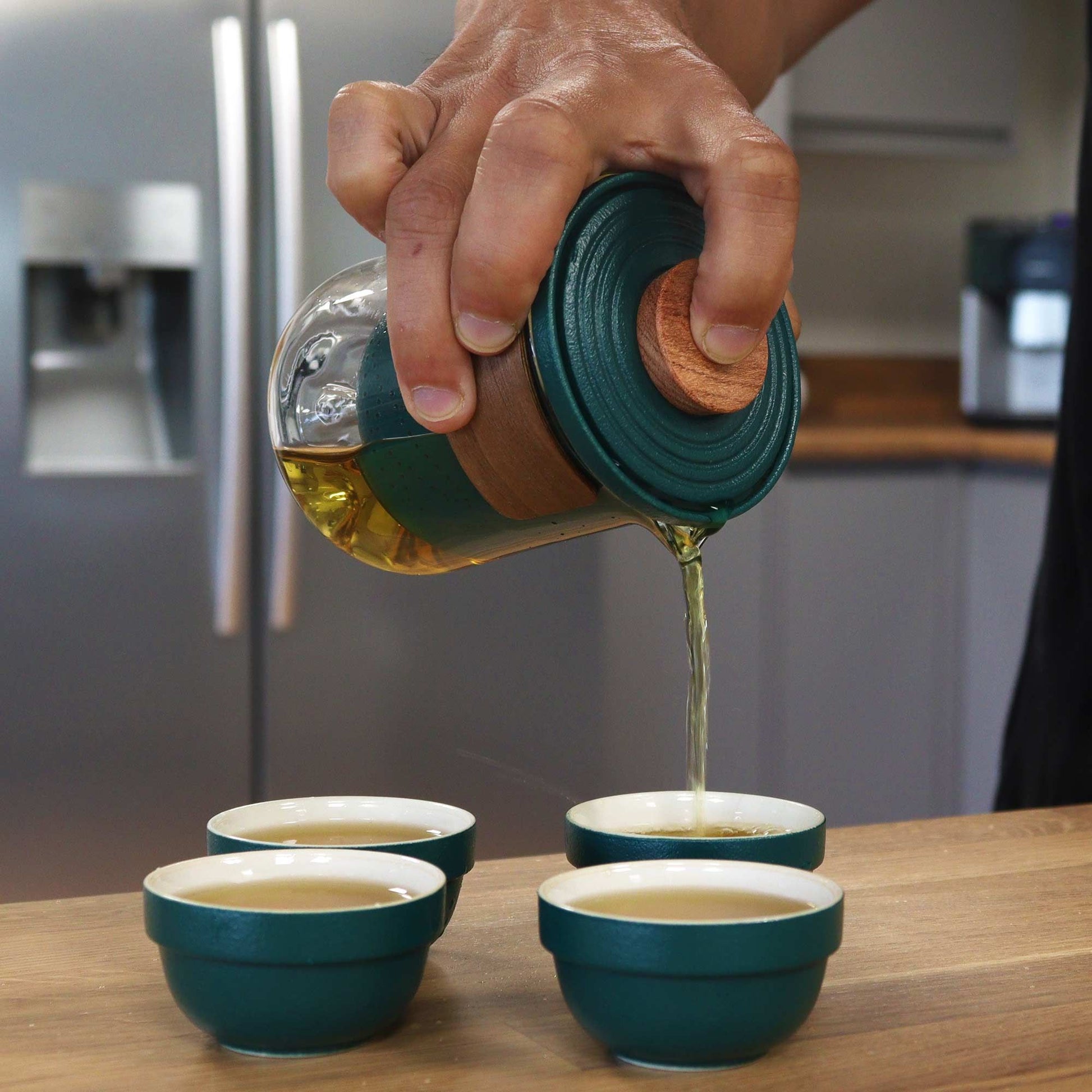 Travel Mountain Teapot Set – Four Friends | Gift of Connection & Calm | 3