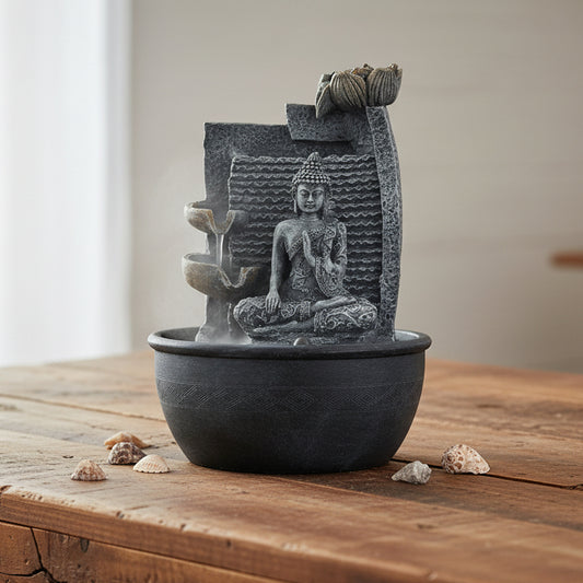 Lotus Cascade Water Feature | Buddha Fountain of Renewal