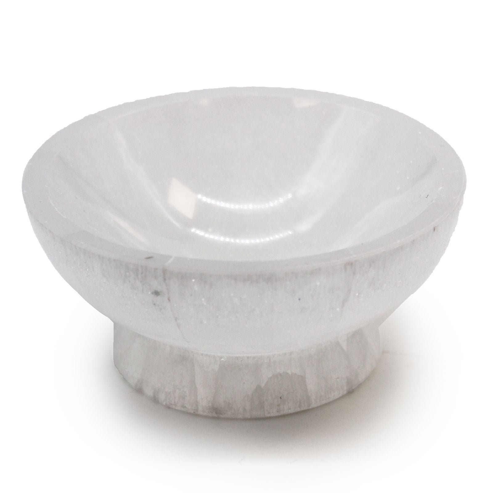 Selenite Ritual Bowl – 10cm | Clarity, Purification & Divine Light | 2