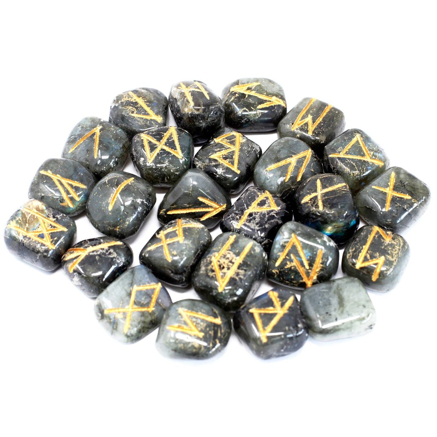 Labradorite Rune Stone Set | Intuition, Magic & Transformation | 2