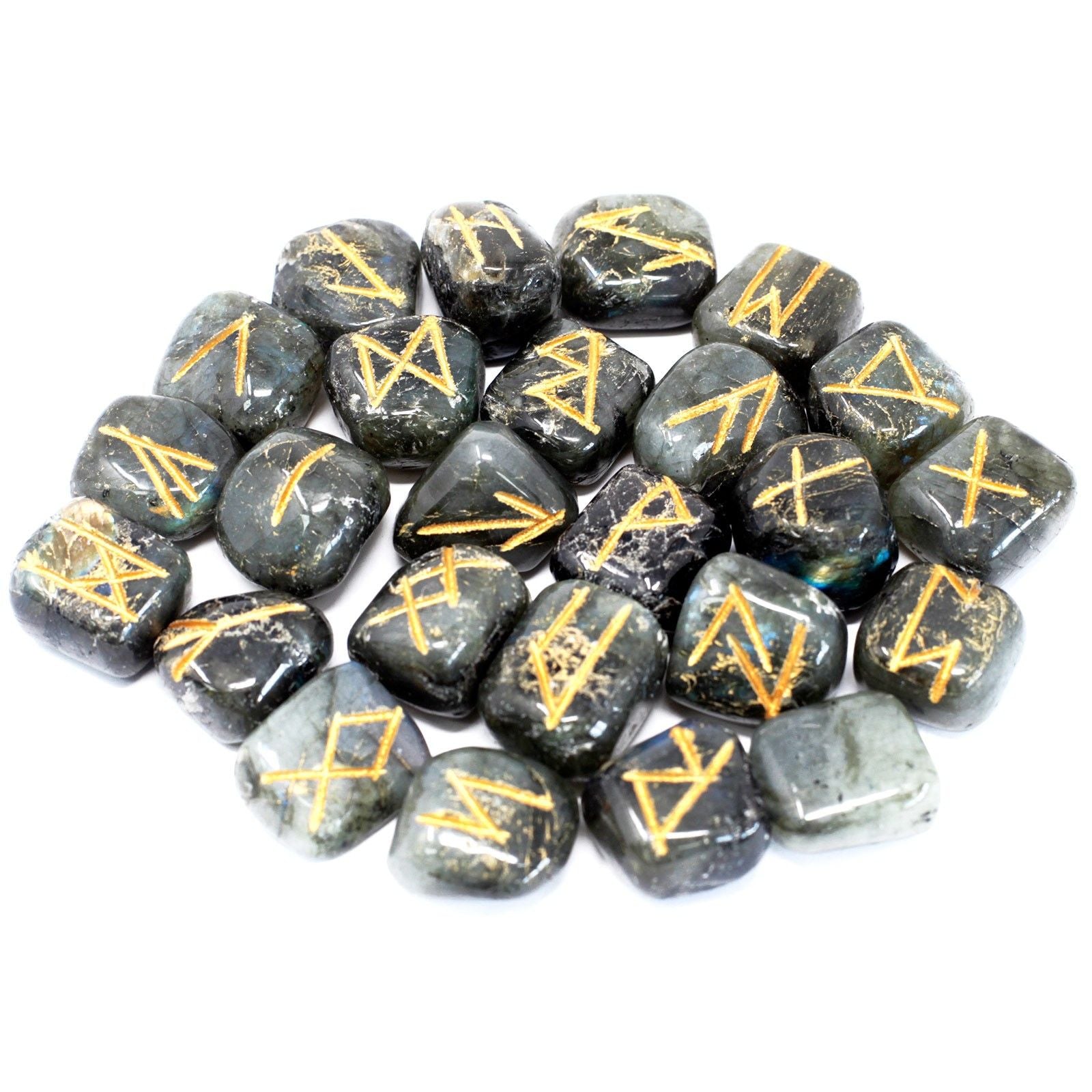 Labradorite Rune Stone Set | Intuition, Magic & Transformation | 2